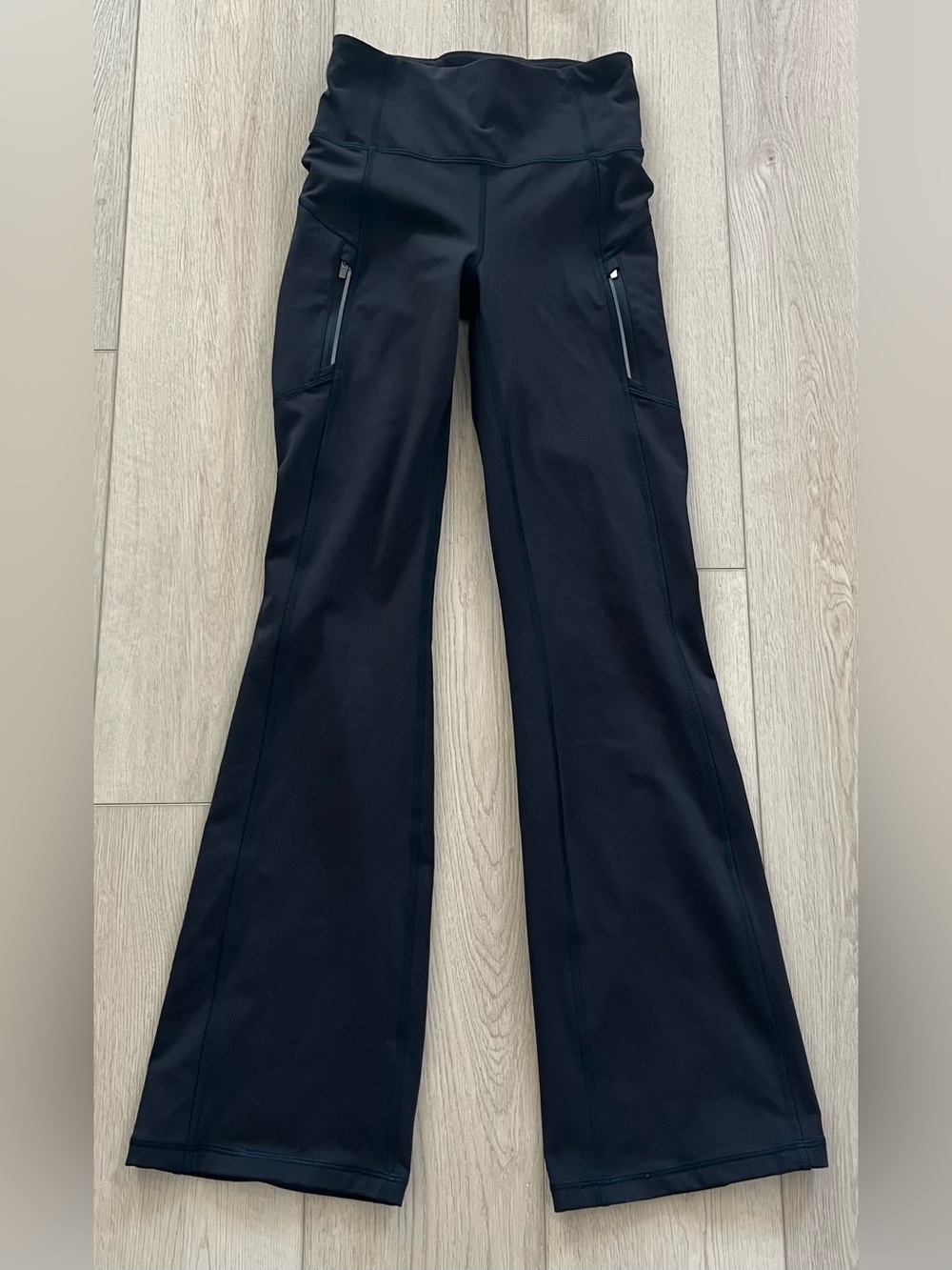 Athleta Rainier High Rise Wide Leg Bootcut Pant Legging Size XS Black - Picture 1 of 15